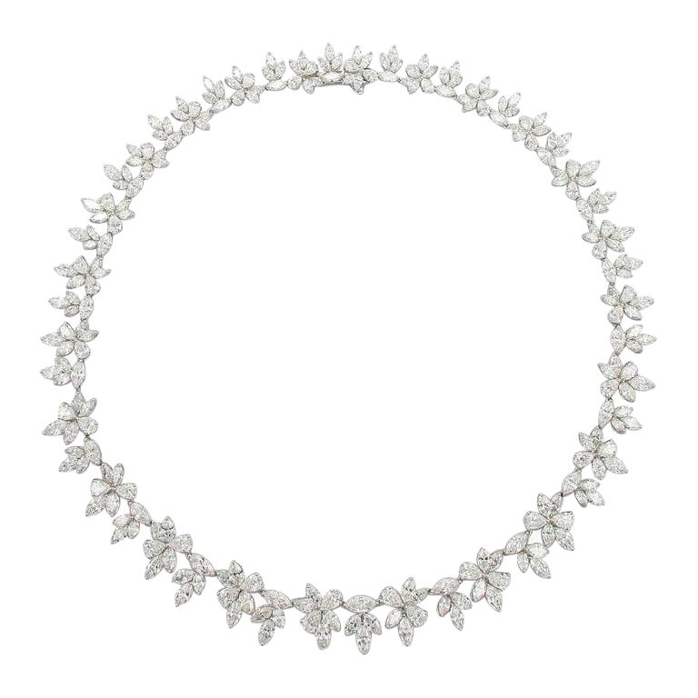 Emilio Jewelry Gia Certified 41.00 Carat Diamond Necklace For Sale