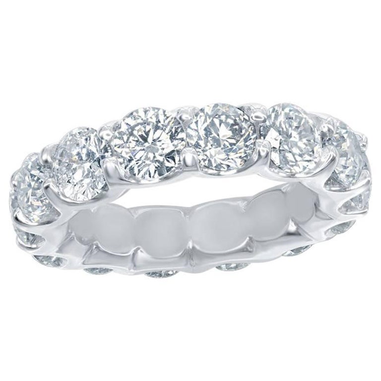 Platinum Eternity Ring 7 Carats. For Sale