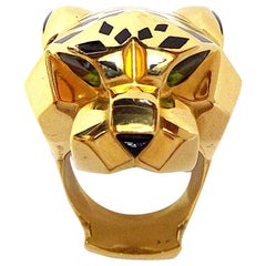 Anello Panthere de Cartier in oro giallo 18 carati misura 60