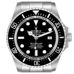 Used Rolex Seadweller Deepsea 44 Black Dial Steel Mens Watch 126660 Box Card