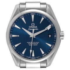 Omega Seamaster Aqua Terra Blue Dial Steel Watch 231.10.42.21.03.003 Box Card