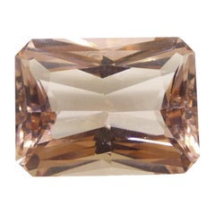 Morganita rosa octogonal de 24,65 ct certificada por el GIA