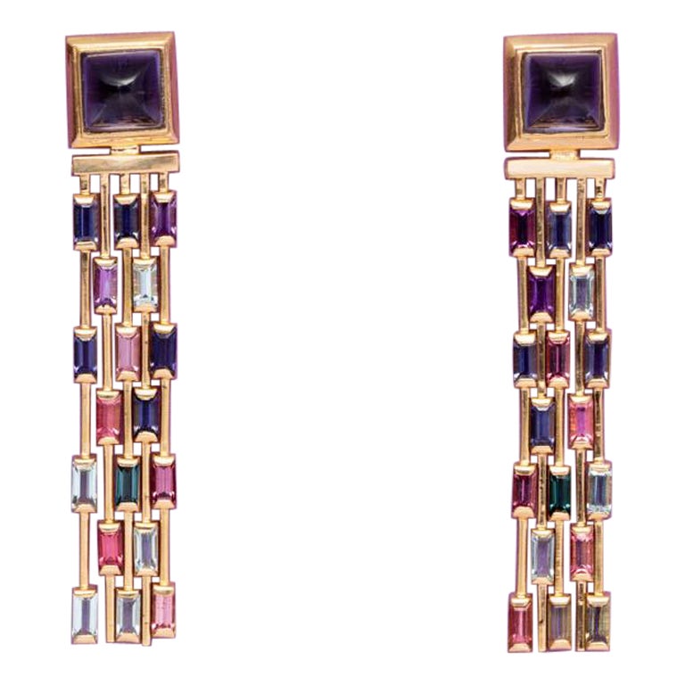 Tiffany & Co. Gold and Gemstone Earrings