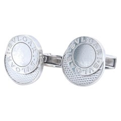 Bulgari Bvlgari Estate Mens Cufflinks Silver