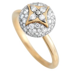 Louis Vuitton Blossom 18K Yellow Gold 0.80ct Diamond Ring