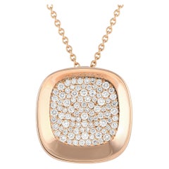 Roberto Coin Carnaby Street 18K Rose Gold 0.88ct Diamond Necklace