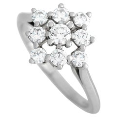 Tiffany & Co. Platinum 0.50ct Diamond Cluster Ring
