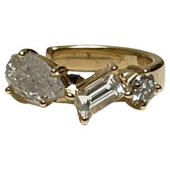 Stem Ear Cuff in 18k Yellow Gold