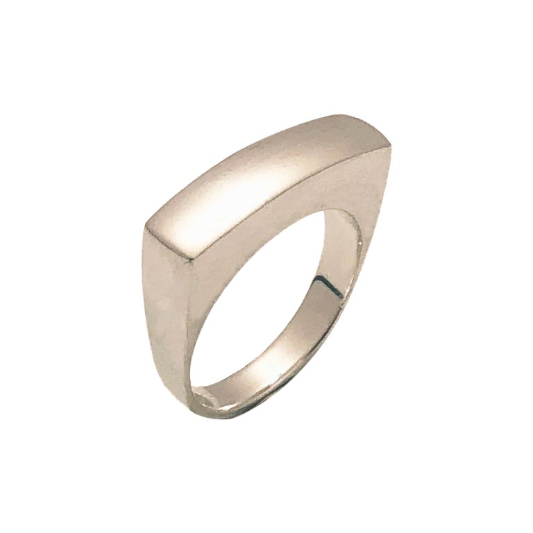 For Sale:  'Curve' Sterling Silver Stackable Ring by Emerging Designer Brenna Colvin