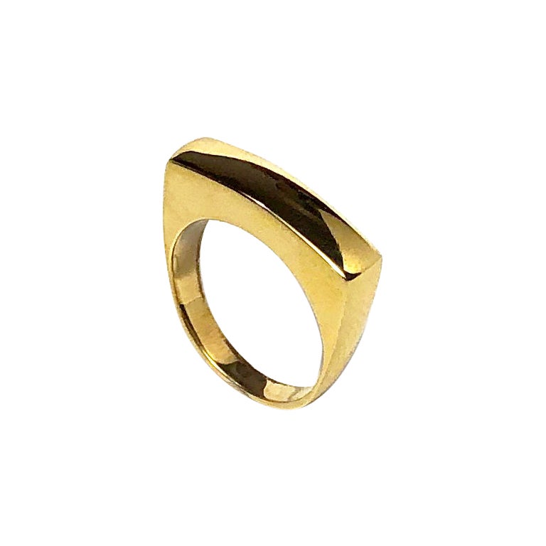 For Sale:  'Curve' GoldVermeil Stackable Ring by Emerging Designer Brenna Colvin