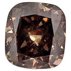 Diamond - 0.70ct - Cushion - Natural Fancy Orangy Brown - SI2