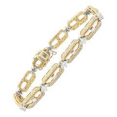 4 Carat Diamond Gold Bracelet 8