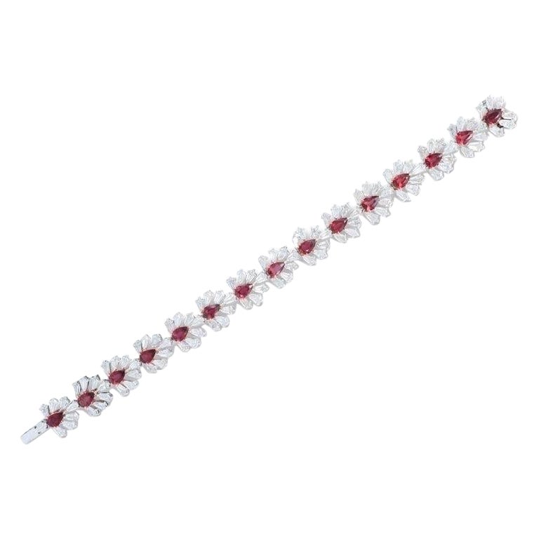 Emilio Jewelry Ruby Diamond Bracelet
