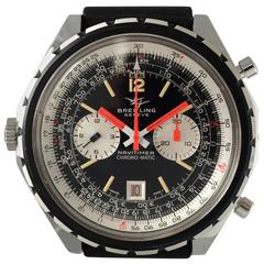 Used Breitling Stainless Steel Navitimer Chrono-Matic Automatic Wristwatch Ref 1806