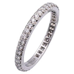 Tiffany and Co. Platinum Soleste Full Circle Round Diamond Band 0.34 Carat.