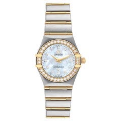 Omega Constellation 95 Perlmutt-Diamant-Damenuhr 1267.75,00 Box Card