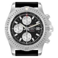 Used Breitling Colt Black Dial Stainless Steel Mens Watch A13388 Box Card