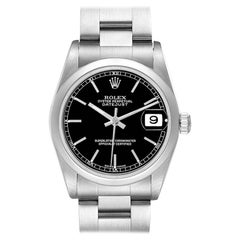 Rolex Datejust 31 Midsize Black Dial Steel Ladies Watch 78240
