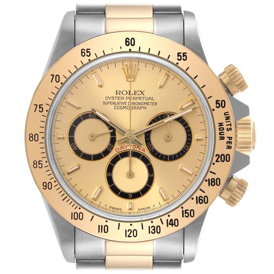 Rolex Daytona Inverted 6 200 Meter Chronograph Mens Watch 16523 Box Service Card For Sale
