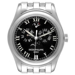 Patek Philippe Annual Calendar Moonphase White Gold Mens Watch 5036