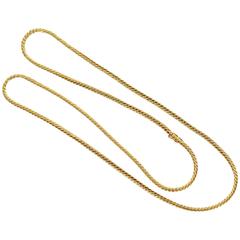 Van Cleef & Arpels Long Gold Chain Necklace