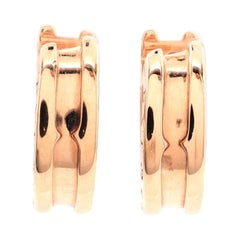 Bvlgari B.Zero1 Hoop Earrings 18k Rose Gold