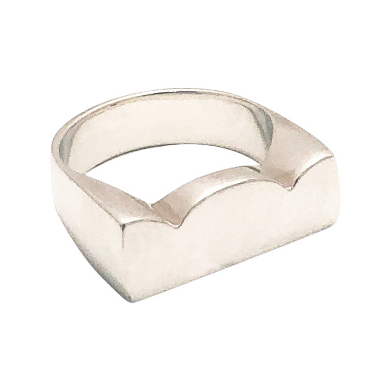 For Sale:  'Cumulus' Sterling Silver Stackable Ring by Emerging Designer Brenna Colvin