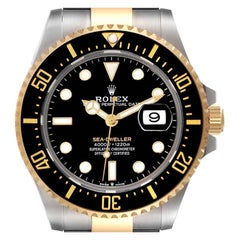 Rolex Seadweller Black Dial Steel Yellow Gold Mens Watch 126603 Unworn