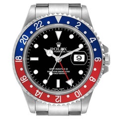 Rolex GMT Master II Blue Red Pepsi Dial Mens Watch 16710