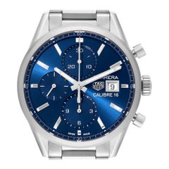 Tag Heuer Montre Carrera Calibre 16 chronographe en acier pour hommes CBK2112 Boîte Card