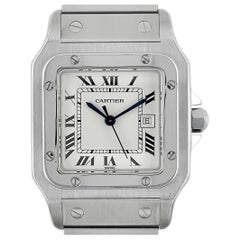 Cartier Santos Carree Date 2960 Large Grand Modele Automatic Stainless Steel 