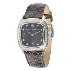 David Yurman Montre pour femme Thoroughbred T304-XSST en cuir Acier inoxydable
