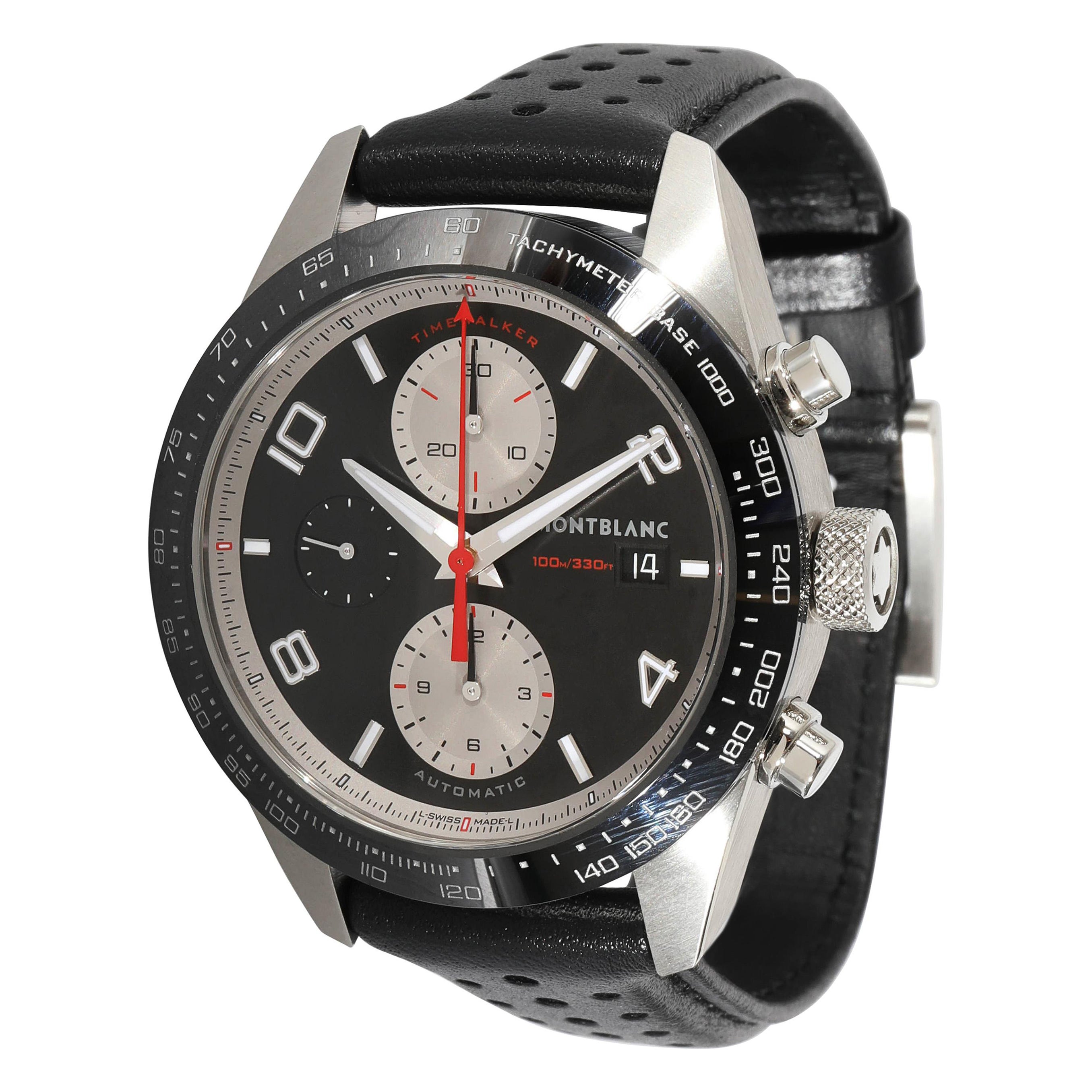 Montblanc Timewalker 119941  7503 Men's Watch in  Stainless Steel/Ceramic For Sale