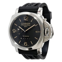Used Panerai Luminor 1950 GMT PAM00533 Men's Watch in  Stainless Steel