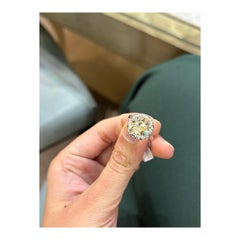 4.01 Carat old European Cut Diamond Ring