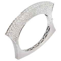 Chantecler Diamond Gold Cuff Bracelet 