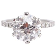 Vintage 5.59 carat Diamond Engagement Ring 