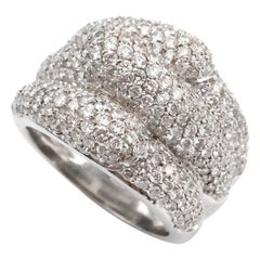 18 Karat Gold Diamant Dome Ring