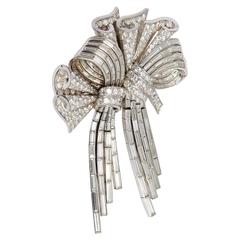 Important French Bow Brooch 