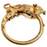 Bracelet taureau grec en or 