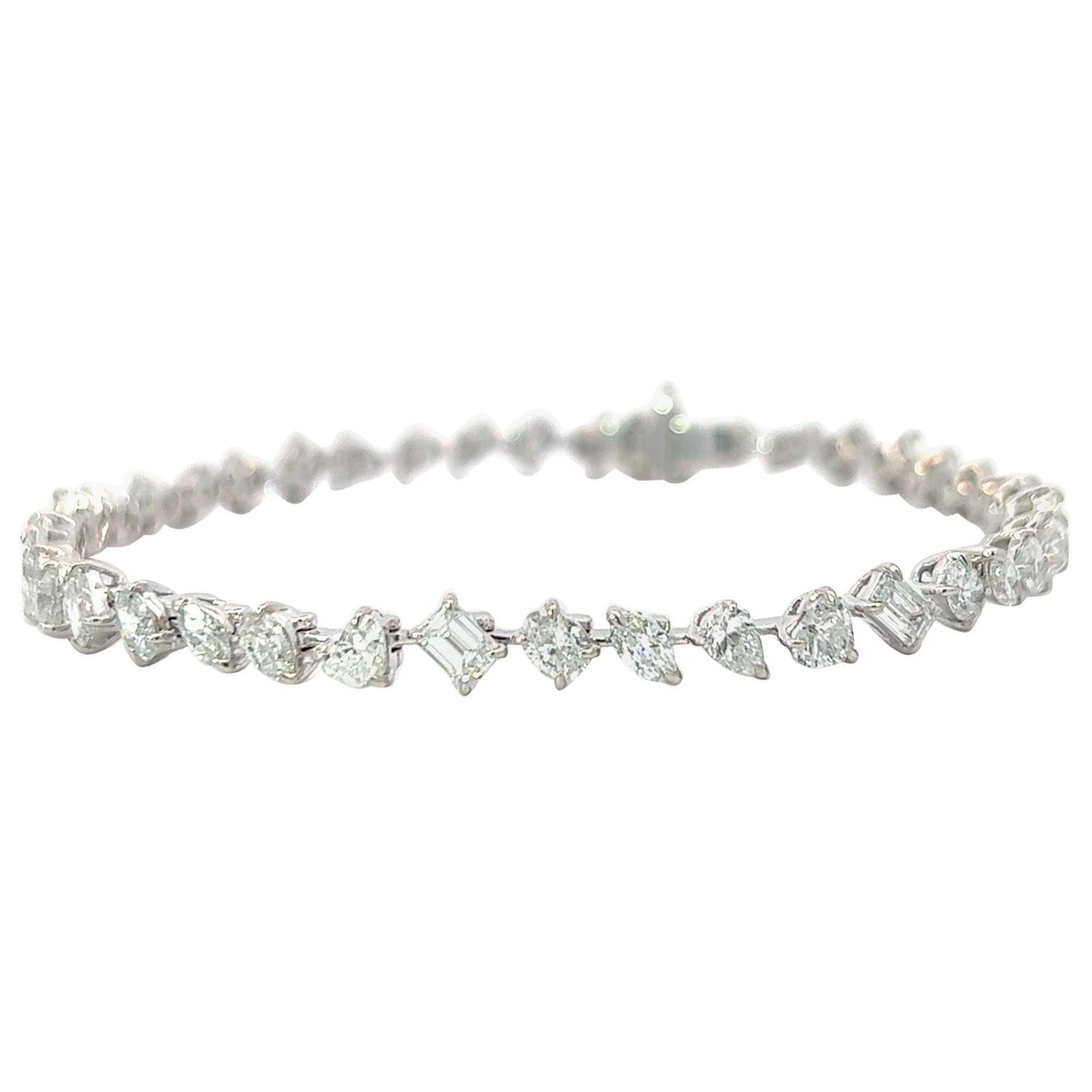 Ladies Marquise Diamond Tennis Bracelet - OMI Jewelry