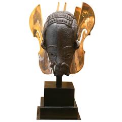 Arman - TETE NOK ( Nok head ) - 2002 signed Bronze