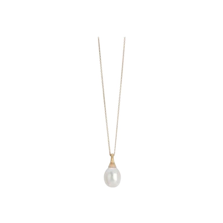 Marco Bicego Africa Boule Yellow Gold & Pearl Ladies Necklace CB2493PL For Sale