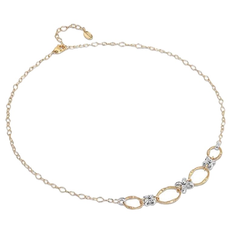 Marco Bicego Marrackeh Onde 18K Yellow Gold & 0.15CT Diamond Necklace CG829B3 For Sale