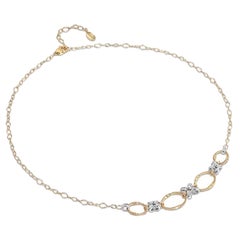 Marco Bicego Marrackeh Onde 18K Gelbgold & 0,15CT Diamant Halskette CG829B3