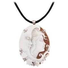 Amedeo "La Luna" Cameo Brooch/Pendant