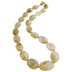 Faceted Rutilated Quartz Necklace