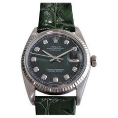 Mens Rolex Oyster Datejust Ref 1601 Diamond Markers Automatic 1970s RA305G