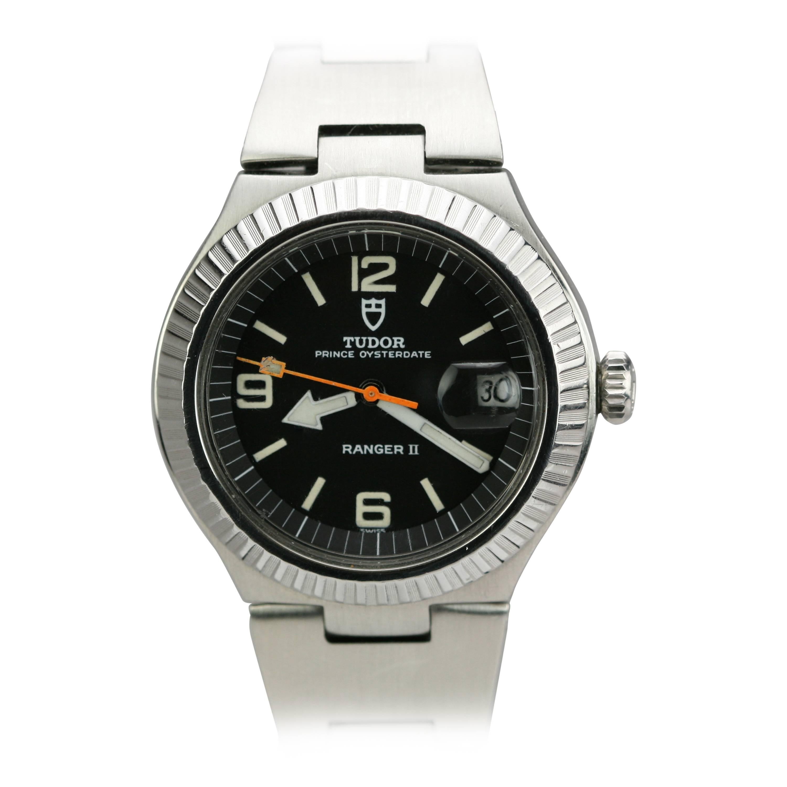 Tudor Stainless Steel Prince Oyster Date Ranger II Wristwatch