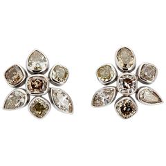 Colleen B. Rosenblat Diamond Gold Earrings